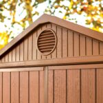 Keter Darwin Outdoor Apex Double Door Garden Storage Shed 6 X 4ft Brown Wood Look And Feel | Fade Free - Image 6