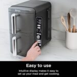 Ninja Air Fryer, 10QT DoubleStack XL 2-Basket, Compact Design, Cooks 5lb Whole Chicken, Feeds Up to 8 People, 6-in-1 Air Fryer - Image 8