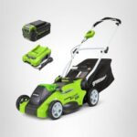 Greenworks 40V 16" Cordless Lawn Mower, Ultra-Light Push Mower with 4.0Ah Battery & Charger - Image 2