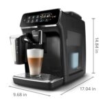 Philips 3200 Series Fully Automatic Espresso Machine, LatteGo Milk Frother, 5 Coffee Varieties, Intuitive Touch Display - Image 3