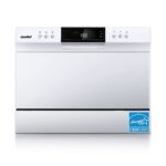 COMFEE’ Portable Mini Dishwasher, Energy Star, Countertop, 6 Place Settings, with 8 Washing Programs, Speed, Baby-Care, ECO& Glass