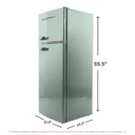 Frigidaire EFR753 Retro Apartment Size Refrigerator with Top Freezer - 2 Door Fridge with 7.5 Cu Ft of Storage Capacity - Image 3