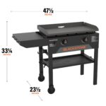 Blackstone 28 Inch Original Omnivore Griddle 2206, Blackstone 2 Burner Griddle Outdoor Flat Top Grill, Propane Portable Gas Grill - Image 4