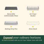 Cuisinart Air Fryer Toaster Oven with Grill, 1800W 8-1 Air Fryer Oven with Bake, Convection Bake, Grill, Broil and Warm Options - Image 4