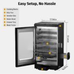 EAST OAK 30" Electric Smoker for Outdoors | Built-in Meat Probe & Up to 6× Longer Smokes on a Single Load | Side Chip Loader - Image 2