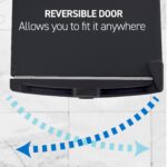 Commercial Cool Upright Freezer, Stand Up Freezer 6 Cu Ft with Reversible Door, Black - Image 5