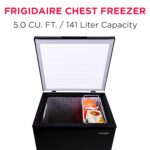 FRIGIDAIRE EFRF5003-BLACK Chest Deep Freezer-Garage-Ready, 5.0 Cu. Ft. Capacity, Black-Adjustable Thermostat-Removable - Image 8