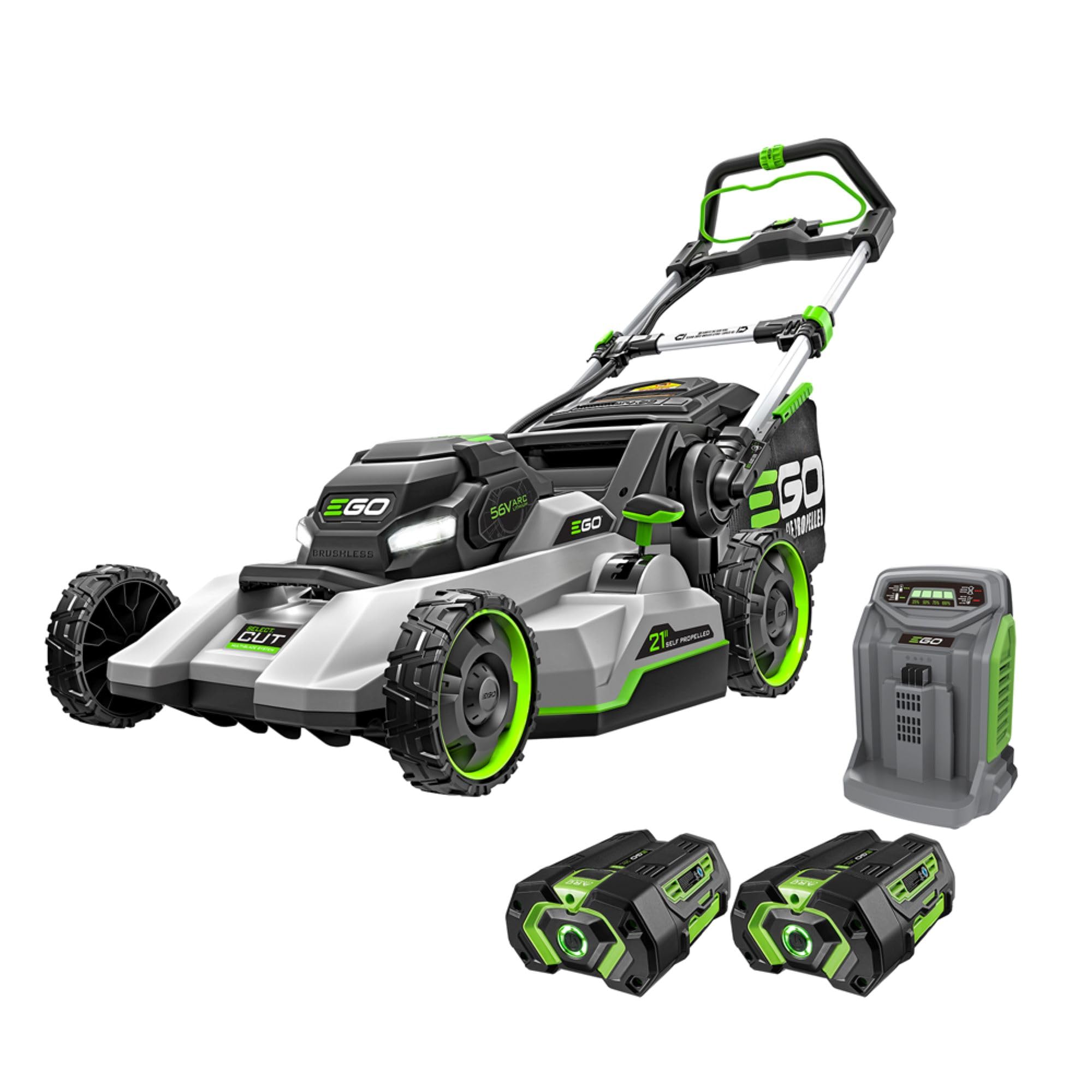 71gyvqwNNaL EGO Power+ Electric Lawn Mower, Self-Propelled Cordless with Select Cut and Touch Drive, Includes (2) 56V 4.0Ah Batteries - Image 1