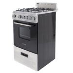 Avanti Gas Range Oven, Compact Freestanding Design, 4 Sealed Burners with Electronic Ignition, 2.1 Cu.Ft. Capacity Features Storage - Image 9