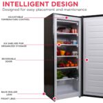 Frigidaire Upright Freezer, 6.5 cu. ft., Deep Freeze, Vinyl Coated Metal with Wire Shelving, Compact for Kitchen, RV, Dorm, Cabin - Image 3