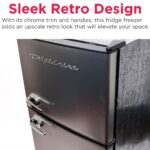 Frigidaire, 2 Door Apartment Size Refrigerator/Freezer Combo, 7.5 cu ft, Platinum Series, Stainless, 23" D x 21.5" W x 55.5" H - Image 2