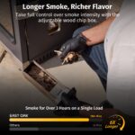 EAST OAK 30" Electric Smoker for Outdoors | Built-in Meat Probe & Up to 6× Longer Smokes on a Single Load | Side Chip Loader - Image 8
