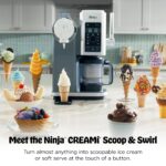 Ninja CREAMi Scoop & Swirl Ice Cream and Soft Serve Maker, Sorbet, Milkshake, Frozen Yogurt, Low Calories Program & More - Image 18