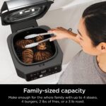 Ninja EG201 Foodi 6-in-1 Indoor Grill with Air Fry, Roast, Bake, Broil, & Dehydrate, 2nd Generation, Dishwasher Safe, Black/Silver - Image 10