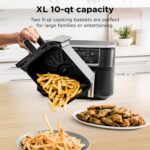 Ninja DZ550 Foodi 10 Quart 6-in-1 DualZone Smart XL Air Fryer with 2 Independent Baskets, Smart Cook Thermometer - Image 5