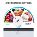 Commercial Cool Upright Freezer, Stand Up Freezer 6 Cu Ft with Reversible Door, Black - Image 6