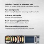 Panasonic NE-1054F Compact Light-Duty Countertop Commercial Microwave Oven with 10 Programmable Memory - Image 7