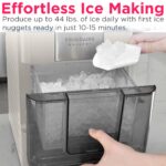 Frigidaire Nugget Ice Maker, Countertop Ice Machine with Transparent Window, Sonic Ice Maker with 44 lbs. Capacity - Image 8