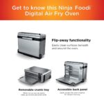 Ninja Digital Air Fry Countertop Oven, 8-in-1 Functionality, 1800W, Flip-Up Design, XL Capacity, Air Fry Basket, Wire Rack - Image 11