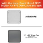 Ninja Digital Air Fry Countertop Oven, 8-in-1 Functionality, 1800W, Flip-Up Design, XL Capacity, Air Fry Basket, Wire Rack - Image 9