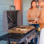 Blackstone 2311 Iron Forged 28” Omnivore Griddle with X-Braced Hood, Powder Coated Steel, Black - Image 3