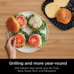 Ninja EG201 Foodi 6-in-1 Indoor Grill with Air Fry, Roast, Bake, Broil, & Dehydrate, 2nd Generation, Dishwasher Safe, Black/Silver - Image 9